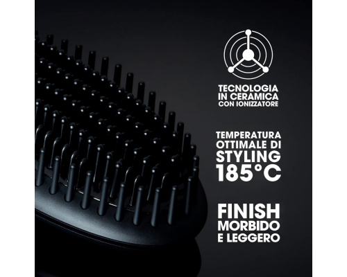 ghd glide Hot Ηλεκτρική Βούρτσα Κεραμική για Ίσιωμα 50W Μαύρη