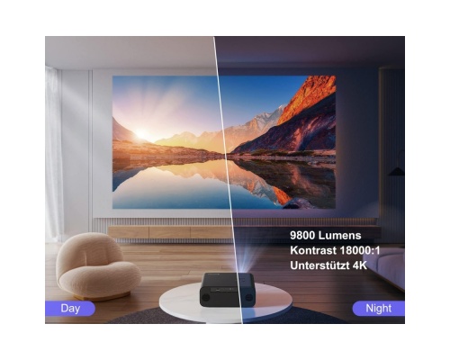 ‎WiMiUS P62 20000 Lumen 4K Projector