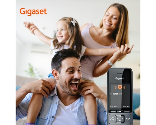 Gigaset Comfort 520A Ασύρματο Τηλέφωνο Duo Μαύρο