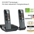 Gigaset Comfort 520A Ασύρματο Τηλέφωνο Duo Μαύρο