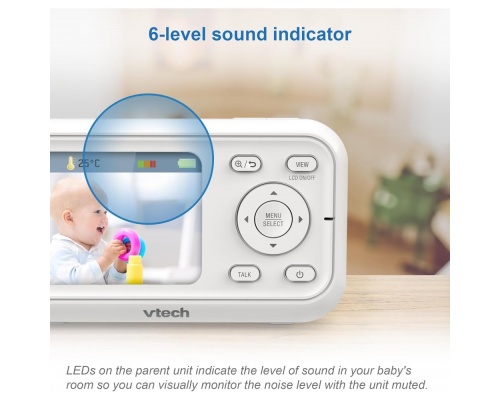 Vtech Ενδοεπικοινωνία Μωρού με Κάμερα & Οθόνη 2.8" με Αμφίδρομη Επικοινωνία VM3255