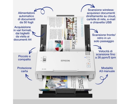 Epson WorkForce DS-410 Sheetfed Scanner A4