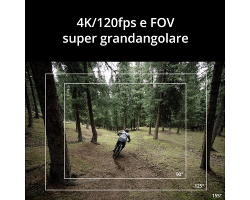 DJI Osmo Action 4 Essential Combo Action Camera 4K Ultra HD Υποβρύχια με WiFi Μαύρη με Οθόνη 2.25"