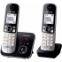 Panasonic KX-TG6822 Ασύρματο Τηλέφωνο Σετ 2 Ακουστικά με ανοιχτή ακρόαση Μαύρο Panasonic KX-TG6822 Ασύρματο Τηλέφωνο Σετ 2 Ακουστικά με ανοιχτή ακρόαση Μαύρο