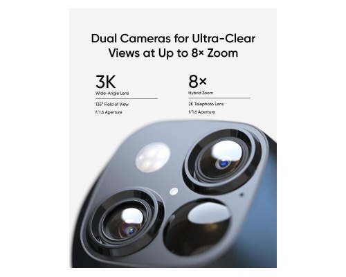 eufy SoloCam E30 Solar με Ηχείο 2K 360°