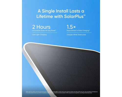 eufy SoloCam E30 Solar με Ηχείο 2K 360°