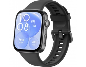 Huawei Watch Fit 3 Aluminium 43mm Αδιάβροχο με Παλμογράφο (Μαύρο)