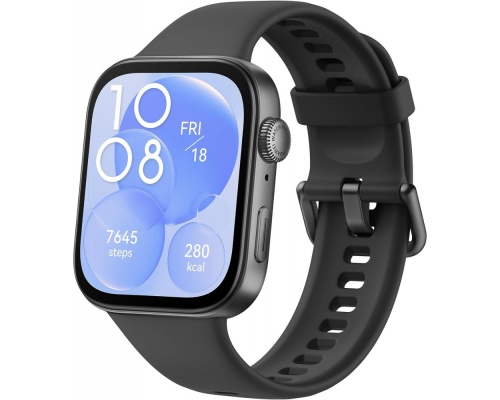 Huawei Watch Fit 3 Aluminium 43mm Αδιάβροχο με Παλμογράφο (Μαύρο)