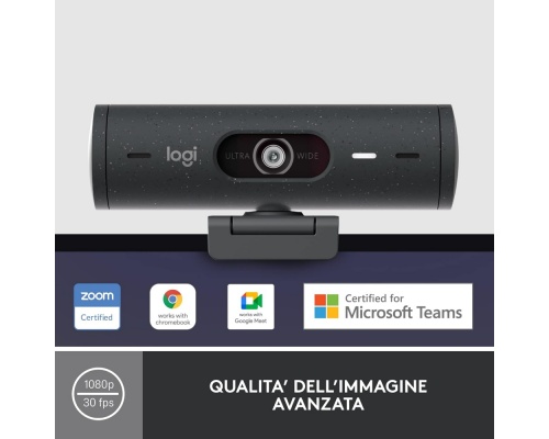 Logitech Brio 500 Web Camera Full HD 1080p με Autofocus Logitech Brio 500 Web Camera Full HD 1080p με Autofocus