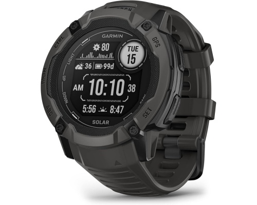 Garmin Instinct 2X Solar 50mm Αδιάβροχο Smartwatch με Παλμογράφο (Graphite) Garmin Instinct 2X Solar 50mm Αδιάβροχο Smartwatch με Παλμογράφο (Graphite)