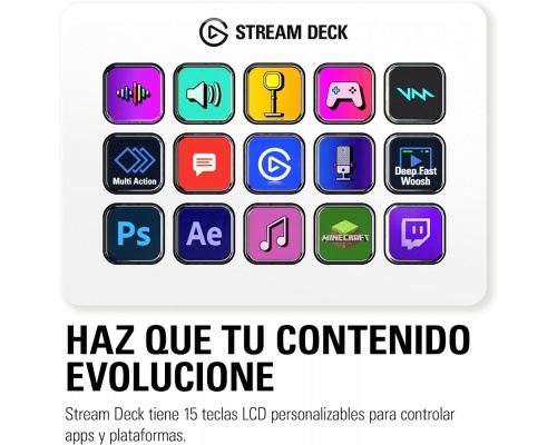 Elgato Stream Deck MK.2 15 Buttons Λευκό 20GBA9901
