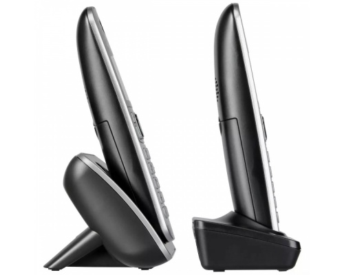 Panasonic KX-TG6823 Ασύρματο Τηλέφωνο (Τριπλό Σετ) με Aνοιχτή Aκρόαση Μαύρο