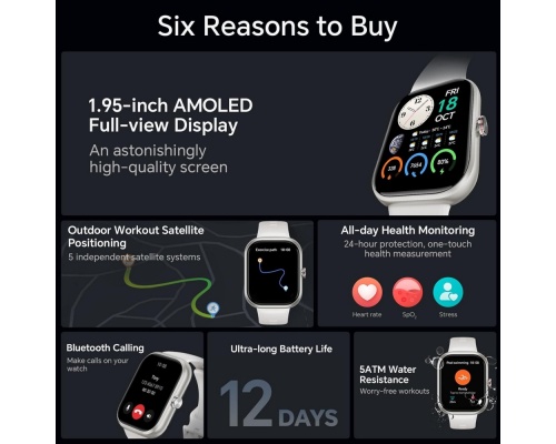 Honor Choice Αδιάβροχο Smartwatch με Παλμογράφο (Μαύρο)