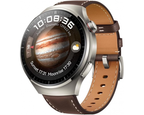 Huawei Watch 4 Pro Stainless Steel 48mm Αδιάβροχο με eSIM και Παλμογράφο (Dark Brown)