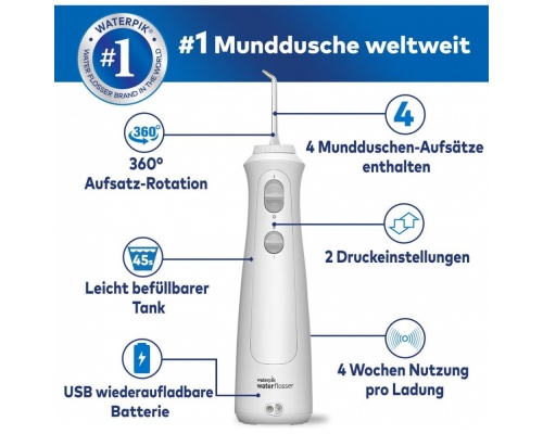 Waterpik WF-13 Water Flosser White Travel Size