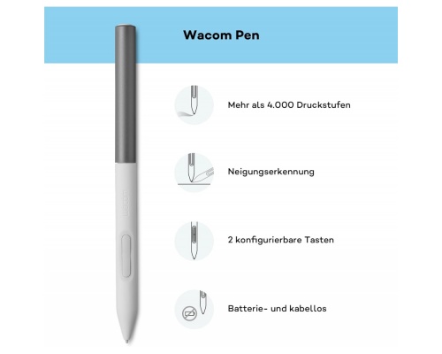 Wacom One Pen Small Γραφίδα Σχεδίασης χωρίς Οθόνη με Bluetooth