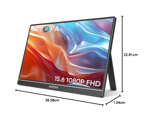 Arzopa A1 Gamut IPS HDR Φορητό Monitor 15.6" FHD 1920x1080