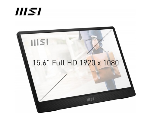 MSI Pro MP161 E2 IPS Monitor 15.6" FHD 1920x1080 με Χρόνο Απόκρισης 4ms GTG