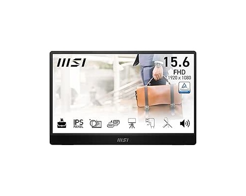 MSI Pro MP161 E2 IPS Monitor 15.6" FHD 1920x1080 με Χρόνο Απόκρισης 4ms GTG