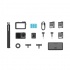 DJI Osmo Action 4 Adventure Combo 512GB Action Camera 4K Ultra HD Υποβρύχια με Οθόνη Αφής 2.25" και Wi-Fi Μαύρη