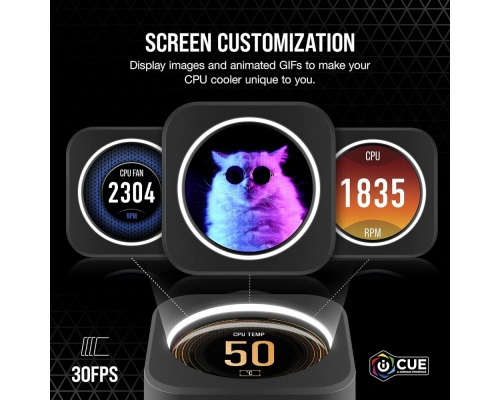 Corsair ICUE ELITE CPU Cooler LCD Display Upgrade Kit black