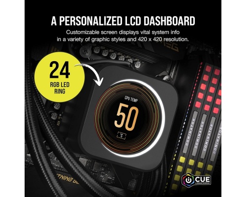 Corsair ICUE ELITE CPU Cooler LCD Display Upgrade Kit black