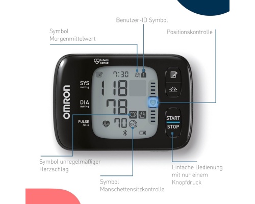 Πιεσόμετρο Καρπού Omron RS7 Intelli IT Wrist Automatic 2 user(s) Πιεσόμετρο Καρπού Omron RS7 Intelli IT Wrist Automatic 2 user(s)