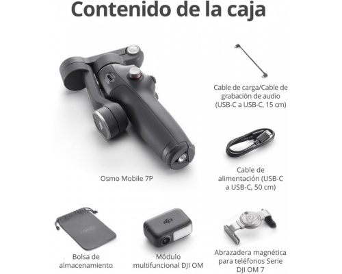 DJI Osmo mobile 7P Gimbal Κινητού με Σταθεροποιητή 3 Αξόνων και 10 ώρες λειτουργίας Μαύρο