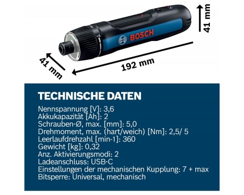 Bosch Go Gen3 Κατσαβίδι Μπαταρίας 3.6V Bosch Go Gen3 Κατσαβίδι Μπαταρίας 3.6V