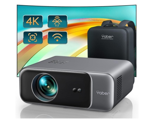 Yaber Pro V9 Projector LCD Full HD Λάμπας LED με Wi-Fi Γκρι