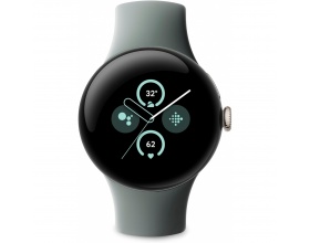 Google Pixel Watch 2 Aluminium 41mm με Παλμογράφο Grey Green