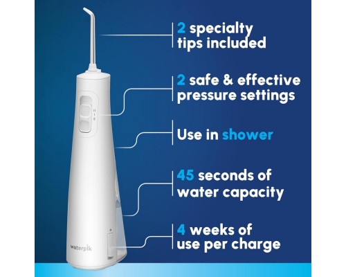 Waterpik WF-20 Pulse Water Flosser White Travel Size