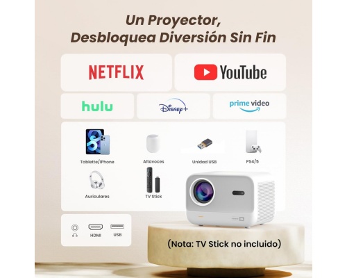 Yaber L2s LCD FullHD 1080p with JBL speakers - white