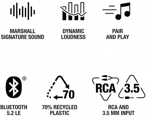 Marshall Stanmore III Αυτοενισχυόμενο Ηχείο με Bluetooth 80W (Τεμάχιο) Μαύρο Marshall Stanmore III Αυτοενισχυόμενο Ηχείο με Bluetooth 80W (Τεμάχιο) Μαύρο