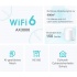 TP-LINK Deco X50 v1 WiFi Mesh Network Access Point Wi‑Fi 6 Dual Band (2.4 & 5GHz) σε Τριπλό Kit