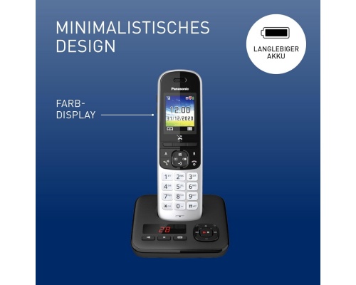 Panasonic KX-TGH720 black/silver Cordless Phone black/silver Panasonic KX-TGH720 black/silver Cordless Phone black/silver