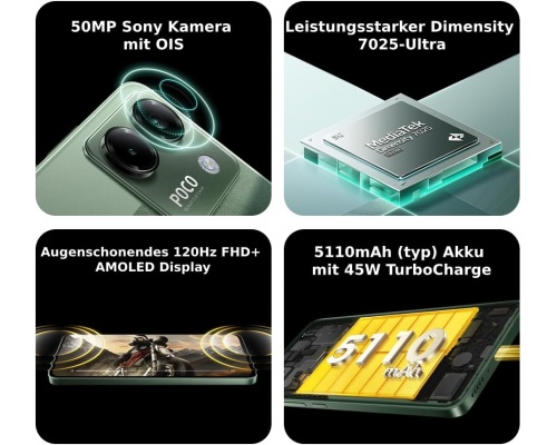  Xiaomi Poco M7 Pro NFC 5G Dual SIM (8/256GB) Green