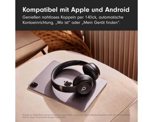 Beats Solo 4 Ασύρματα / Ενσύρματα On Ear Ακουστικά Black