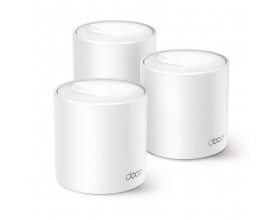 TP-LINK Deco X50 Pro WiFi Mesh Network Access Point Wi‑Fi 6 Dual Band (2.4 & 5GHz) σε Τριπλό Kit Λευκό