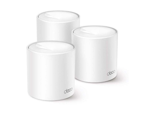 TP-LINK Deco X50 Pro WiFi Mesh Network Access Point Wi‑Fi 6 Dual Band (2.4 & 5GHz) σε Τριπλό Kit Λευκό