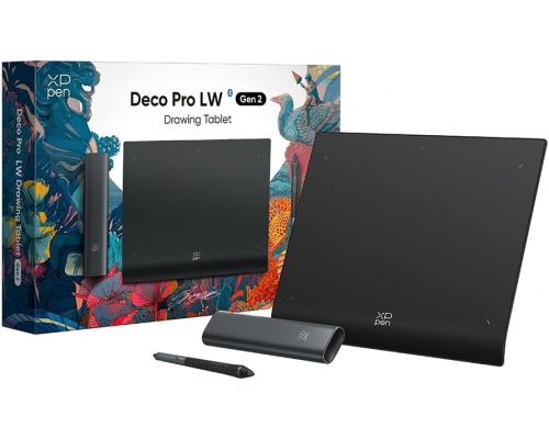 Xppen Deco Pro Gen 2 Graphics Tablet 16k Pressure Levels Wireless Connectivity Deco Pro Lw Ack05