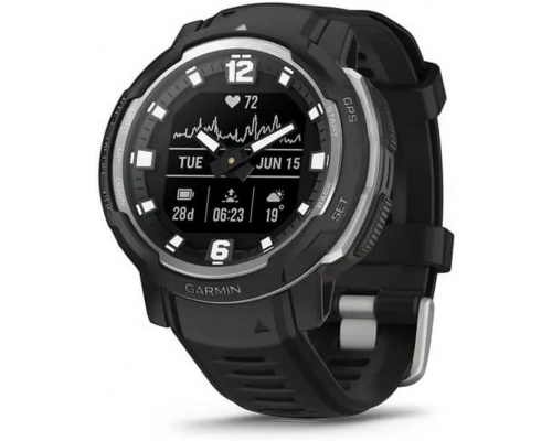 Garmin Instinct Crossover 45mm Αδιάβροχο Smartwatch με Παλμογράφο (Μαύρο) Garmin Instinct Crossover 45mm Αδιάβροχο Smartwatch με Παλμογράφο (Μαύρο)