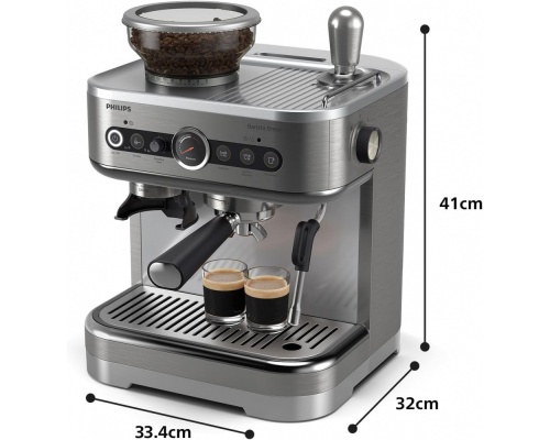 Philips Barista Brew Αυτόματη Μηχανή Espresso 1350W Πίεσης 15bar με Μύλο Άλεσης Καφέ Philips Barista Brew Αυτόματη Μηχανή Espresso 1350W Πίεσης 15bar με Μύλο Άλεσης Καφέ