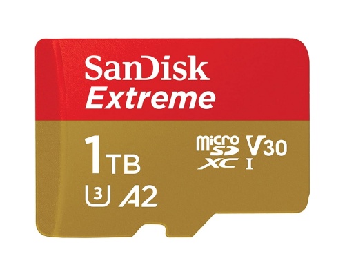Sandisk Extreme microSDXC 1TB U3 V30 A2 UHS-I με αντάπτορα