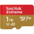 Sandisk Extreme microSDXC 1TB U3 V30 A2 UHS-I με αντάπτορα