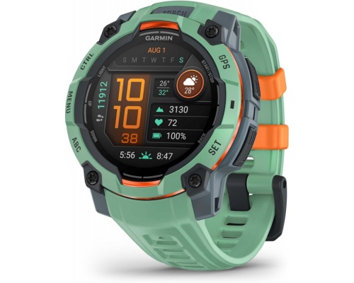 Garmin Instinct 3 AMOLED Aluminium 45mm Αδιάβροχο Smartwatch με Παλμογράφο (Neo Tropic with Neo Tropic Band) Garmin Instinct 3 AMOLED Aluminium 45mm Αδιάβροχο Smartwatch με Παλμογράφο (Neo Tropic with Neo Tropic Band)