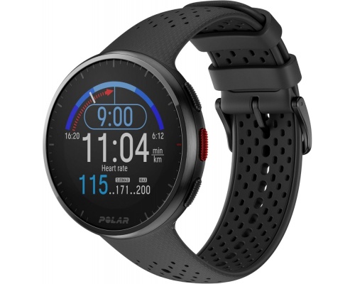 Polar Pacer Pro 45mm Smartwatch με Παλμογράφο (Carbon Gray)