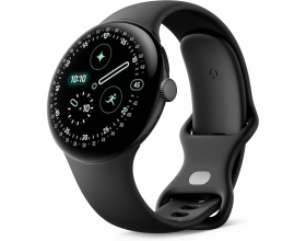 Google Pixel Watch 4 Aluminium 45mm με Παλμογράφο (Matte Black Aluminium Case/Obsidian Active Band)