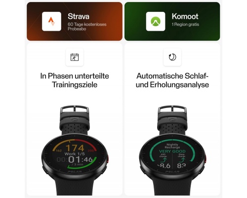Polar Pacer Pro 45mm Smartwatch με Παλμογράφο (Carbon Gray)