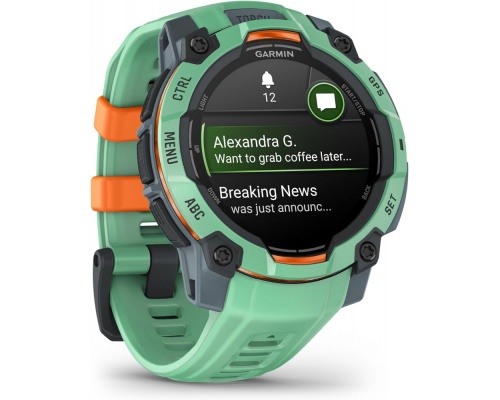 Garmin Instinct 3 AMOLED Aluminium 45mm Αδιάβροχο Smartwatch με Παλμογράφο (Neo Tropic with Neo Tropic Band) Garmin Instinct 3 AMOLED Aluminium 45mm Αδιάβροχο Smartwatch με Παλμογράφο (Neo Tropic with Neo Tropic Band)